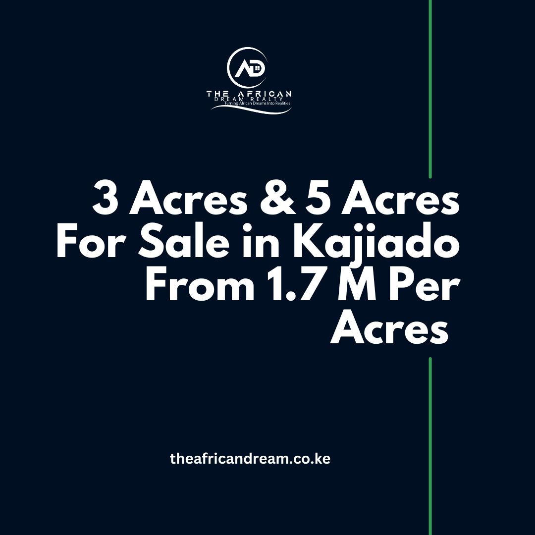 3 Acres and 5 Acres Land For Sale in Kajiado From 1.7 Million Per Acres 